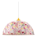 Prezent 74201 - Dečiji luster na sajli FLOWERS 1xE27/60W/230V