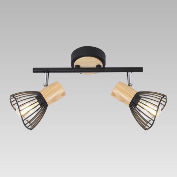 Prezent 75556 - Stropno spot svetlo PONY 2xE14/25W/230V jasen