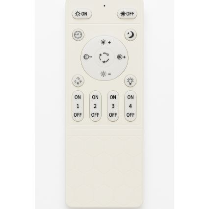 LED prigušiva stropna svetiljka LED/45W/230V 3000-6500K crna + daljinski upravljač