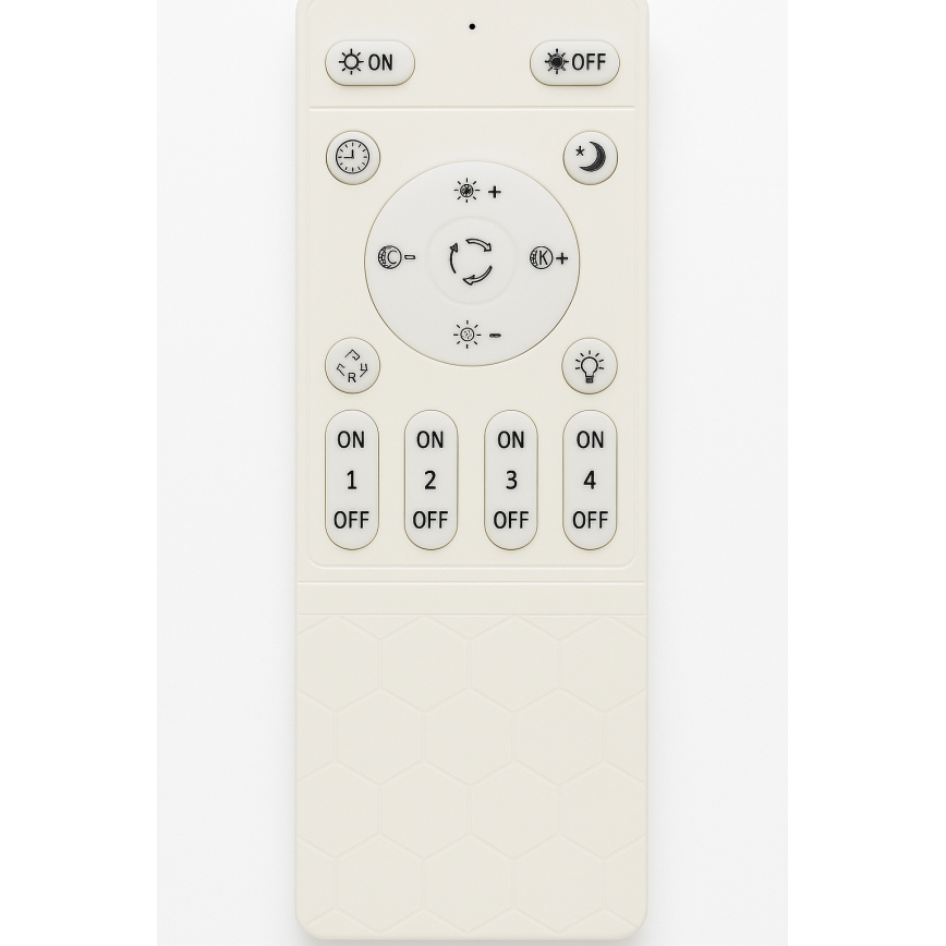LED prigušiva stropna svetiljka LED/45W/230V 3000-6500K crna + daljinski upravljač