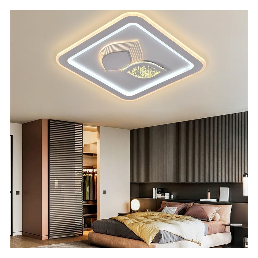 LED prigušiva stropna svetiljka LED/95W/230V 3000-6500K + daljinski upravljač