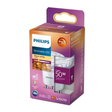 Prigušiva LED sijalica Philips Warm Glow PAR16 GU10/3,8W/230V 2200-2700K CRI 90