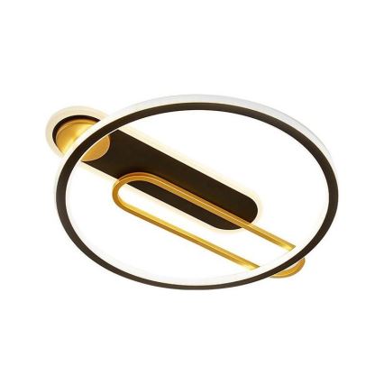 LED prigušiva stropna svetiljka LED/60W/230V 3000-6500K crna + daljinski upravljač