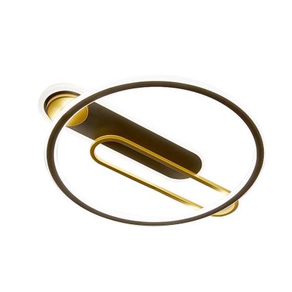 LED prigušiva stropna svetiljka LED/60W/230V 3000-6500K crna + daljinski upravljač