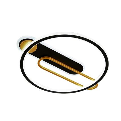 LED prigušiva stropna svetiljka LED/60W/230V 3000-6500K crna + daljinski upravljač