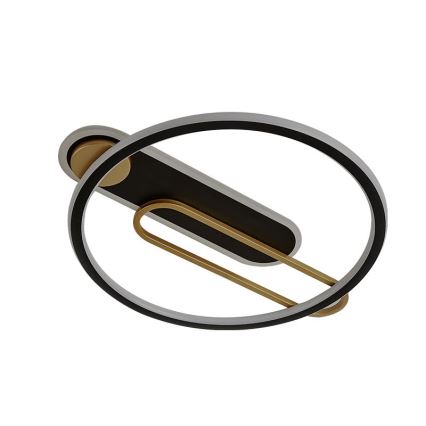 LED prigušiva stropna svetiljka LED/60W/230V 3000-6500K crna + daljinski upravljač