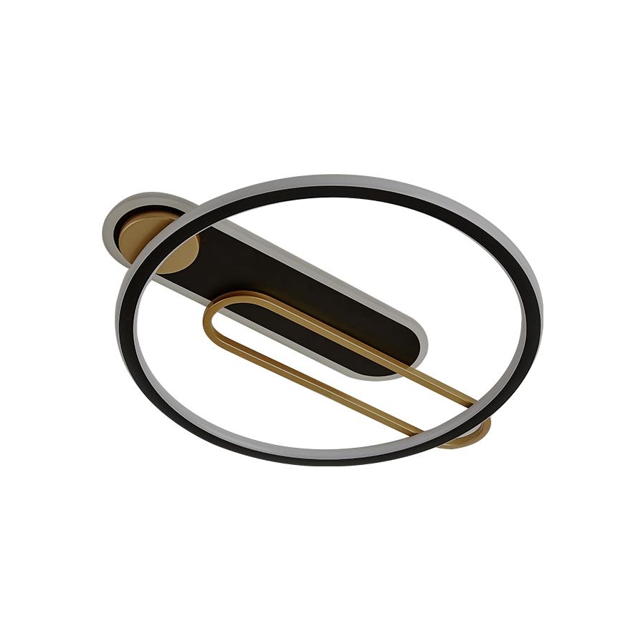 LED prigušiva stropna svetiljka LED/60W/230V 3000-6500K crna + daljinski upravljač