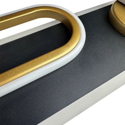 LED prigušiva stropna svetiljka LED/60W/230V 3000-6500K crna + daljinski upravljač