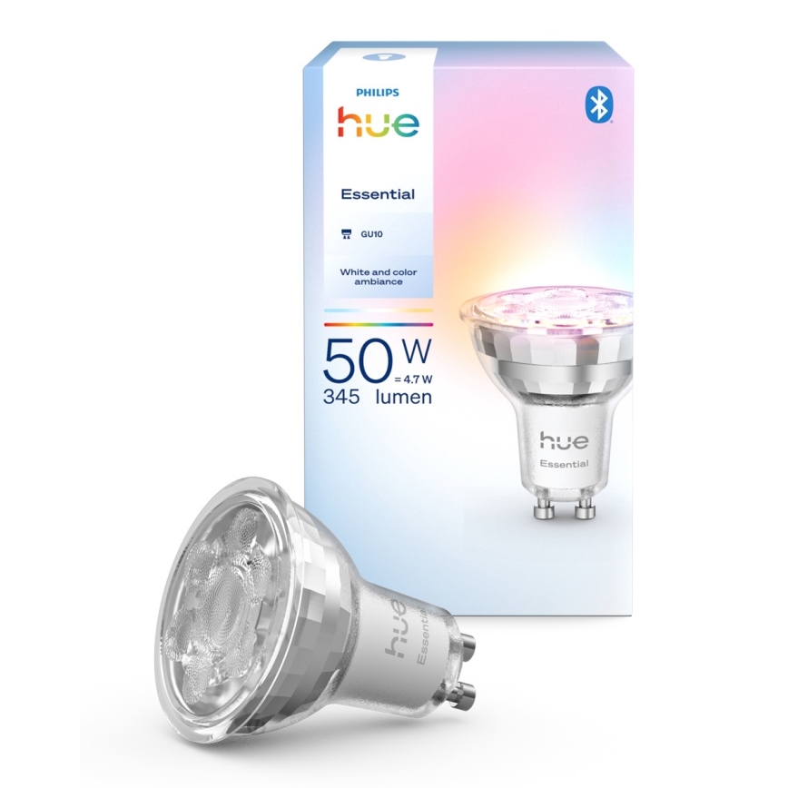 Prigušljiva LED sijalica Philips Hue White And Color Ambiance Essential GU10/4,7W/230V 2200-6500K