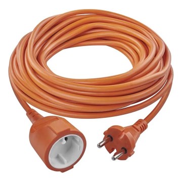 Produžni kabel 1 utičnica 20m narandžasti