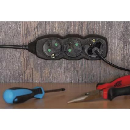 Produžni kabel 4Z 3m crni