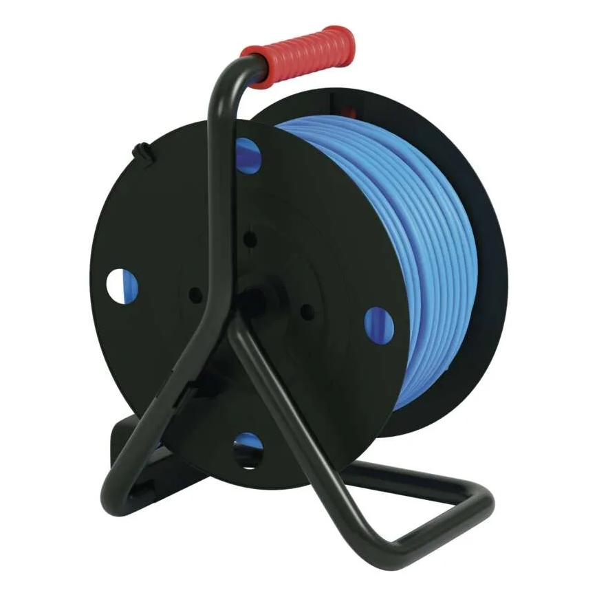 Produžni kabl na bubnju: 50 m silikonski, 4 utičnice, IP44