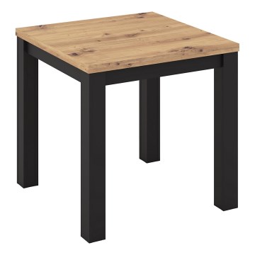 Produžni trpezarijski sto ZARO hrast artisan/crna