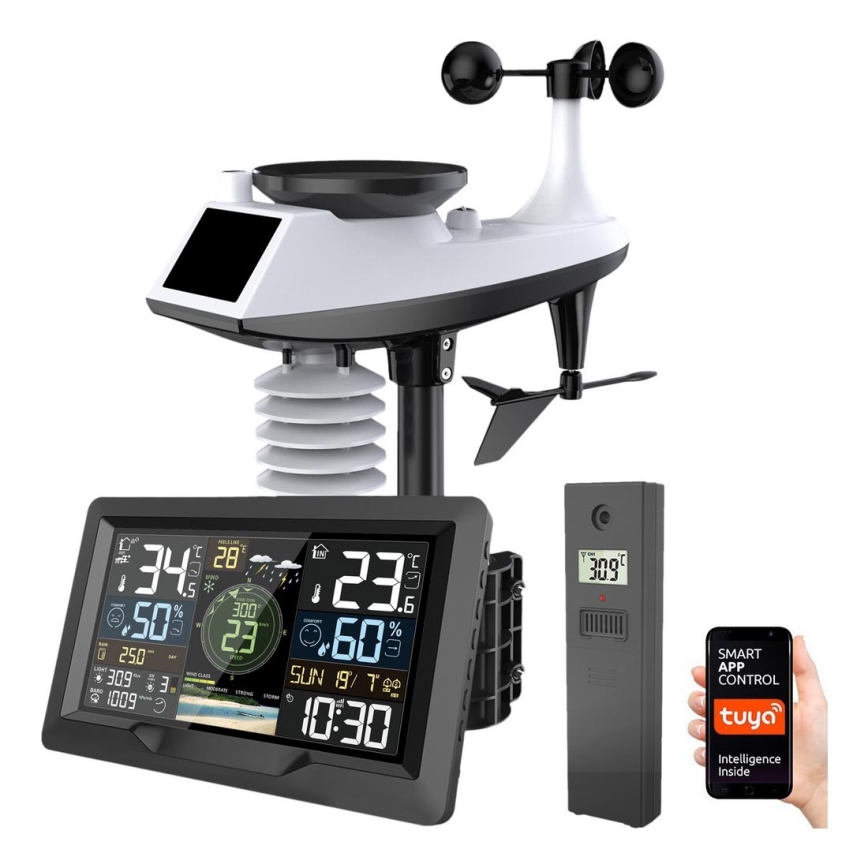 Profesionalne meteorološke stanice sa LCD ekranom u boji 5V/2xAA + 3xAA + 2xAA Wi-Fi Tuya