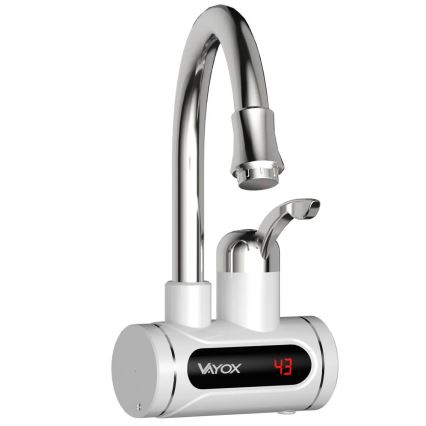 Protočni grejač vode sa LED displejem 3000W/230V IPX4, bela