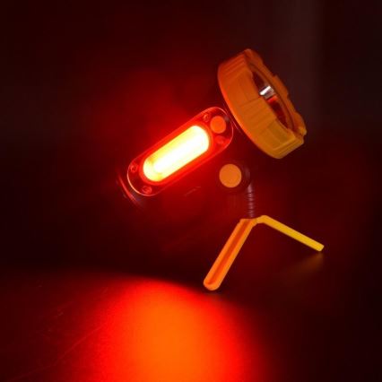 Punjiva LED baterijska lampa LED/5W/4000mAh + LED/3W