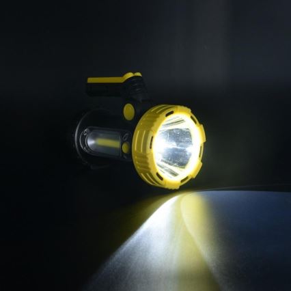 Punjiva LED baterijska lampa LED/5W/4000mAh + LED/3W