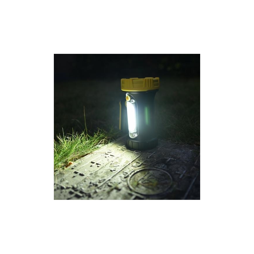 Punjiva LED baterijska lampa LED/5W/4000mAh + LED/3W