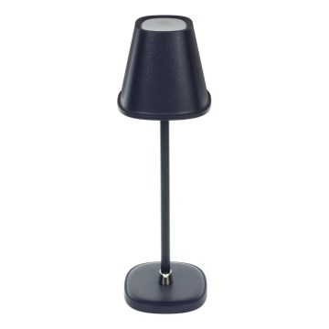 Punjiva prigušiva LED stona lampa, 3W, 1800 mAh — tamnoplava