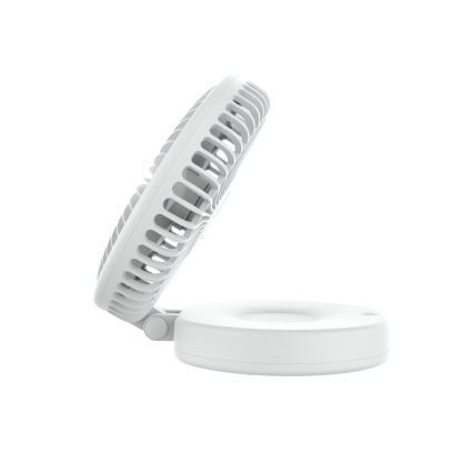 Punjivi stoni ventilator 10W/5V 2400 mAh, beli