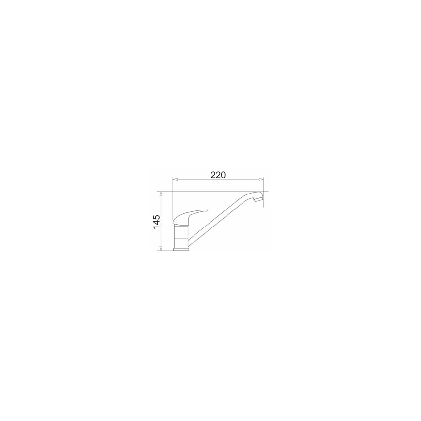 Pyramis 90915301 - Slavina za sudoperu ASALIA, hrom