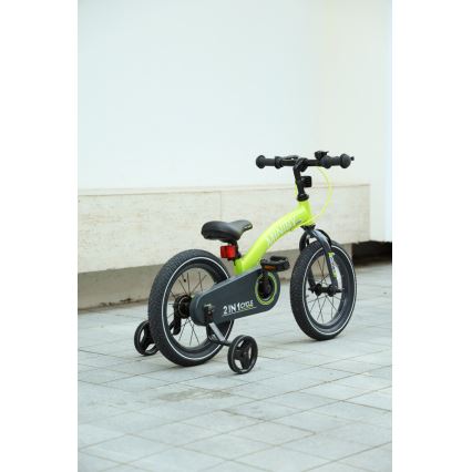 QPlay - Dečiji bicikl 14 MINIBY 3u1 zelena
