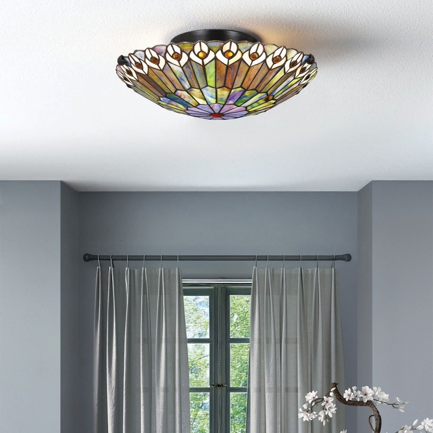 Quoizel - Plafonska lampa Tiffany WATKINS 2xE27/60W/230V prečnik 42 cm