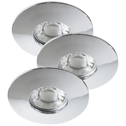 Rabalux - KOMPLET 3xLED ugradnih plafonskih svetala za kupatilo 3xLED/4W/230V IP44