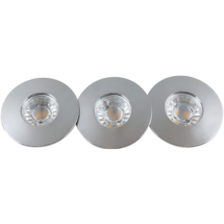 Rabalux - KOMPLET 3xLED ugradnih plafonskih svetala za kupatilo 3xLED/4W/230V IP44