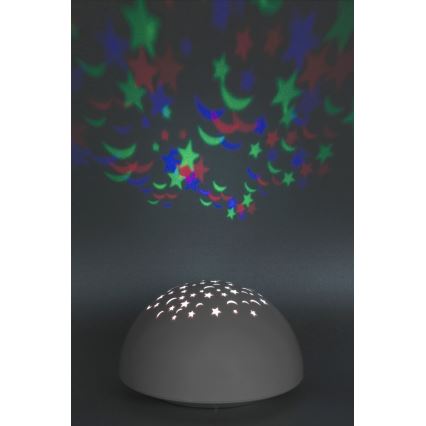 Rabalux - LED noćno svetlo RGB LED/0,5W/3xAA