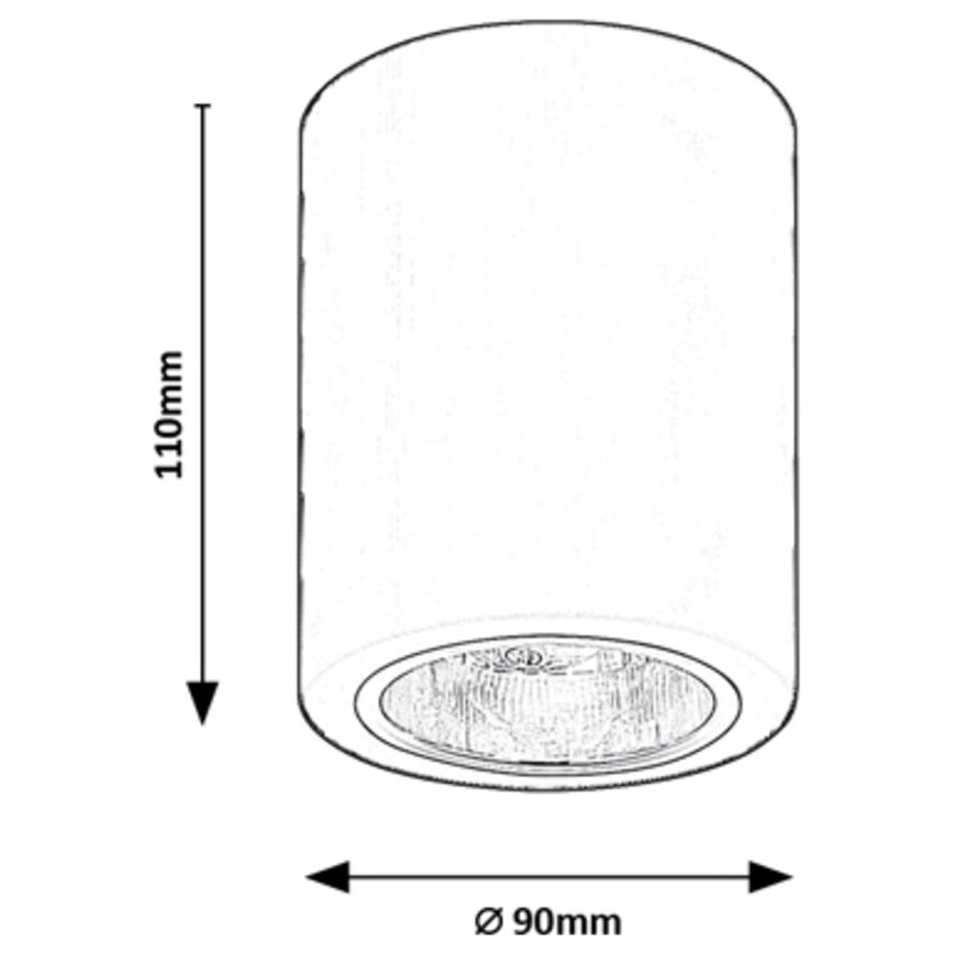 Rabalux - Spot svetiljka 1xE27/25W/230V crna