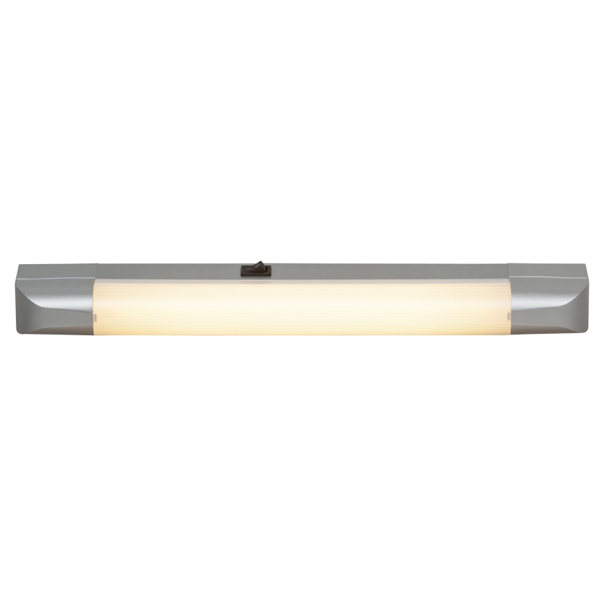 Rabalux - Svetlo za ugradnju ispod kuhinjskih elemenata BAND LIGHT 1xG13/10W/230V 39,5 cm srebrno