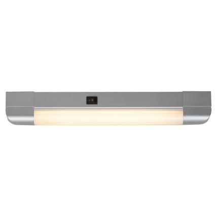 Rabalux - Svetlo za ugradnju ispod kuhinjskih elemenata BAND LIGHT 1xG13/10W/230V 39,5 cm srebrno