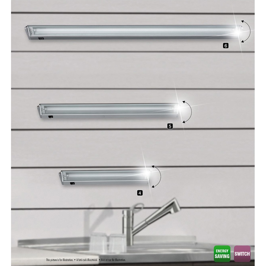 Rabalux - Svetlo za montažu ispod kuhinjskih elemenata 1xG5/21W/230V