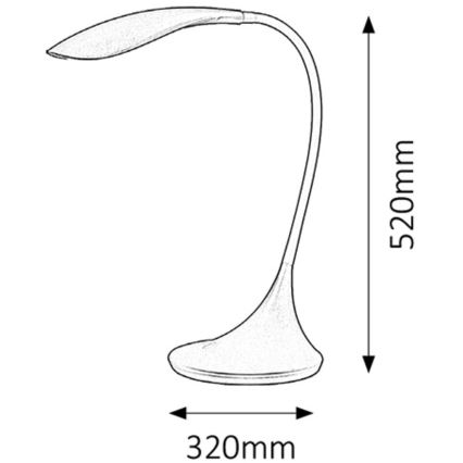 Rabalux - prigušiva LED lampa 1xLED/4,5W/230V