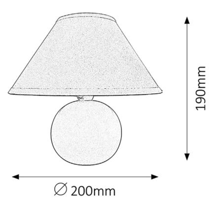 Rabalux - Stona lampa 1xE14/40W/230V