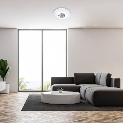 Rabalux - LED RGB prigušiva stropna svetiljka LED/24W/230V 3000-6500K Wi-Fi Tuya prečnik 39,5 cm + daljinski upravljač