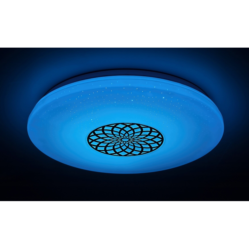 Rabalux - LED RGB prigušiva stropna svetiljka LED/24W/230V 3000-6500K Wi-Fi Tuya prečnik 39,5 cm + daljinski upravljač