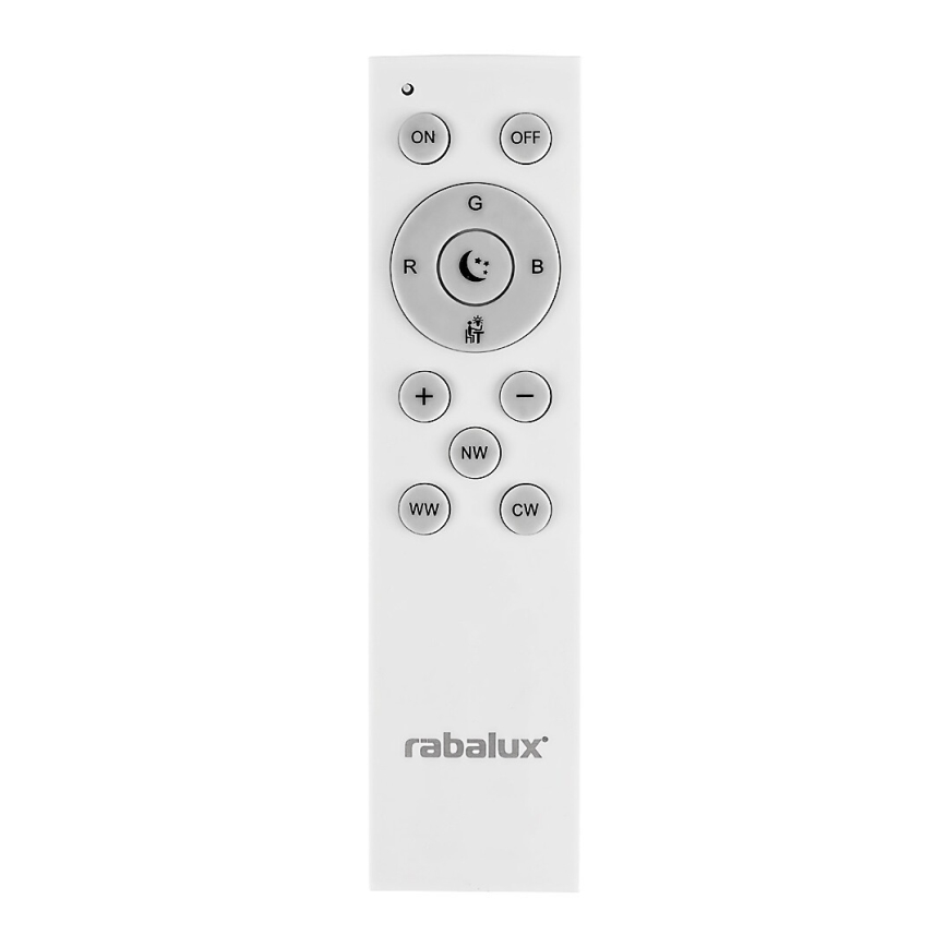 Rabalux - LED RGB prigušiva stropna svetiljka LED/24W/230V 3000-6500K Wi-Fi Tuya prečnik 39,5 cm + daljinski upravljač