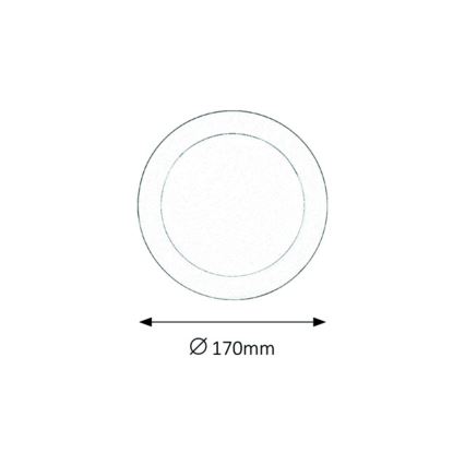 Rabalux - LED ugradno kupatilsko svetlo LED/12W/230V 4000K IP44