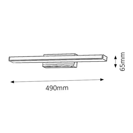 Rabalux - LED zidno svetlo za kupatilo 1xLED/12W/230V IP44