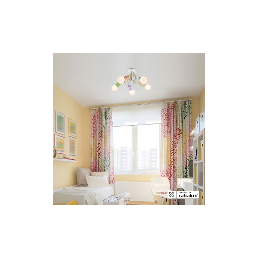 Rabalux - Plafonski luster 5xE27/40W/230V