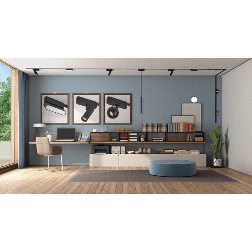 Rabalux - LED prigušiva spot lampa za jednofazni šinski sistem LED/9W/24V 2700-5500K Wi-Fi Tuya crna