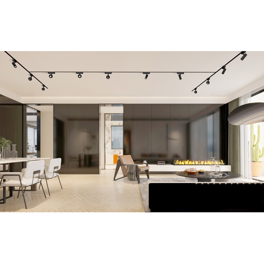 Rabalux - LED prigušiva spot lampa za jednofazni šinski sistem LED/9W/24V 2700-5500K Wi-Fi Tuya crna