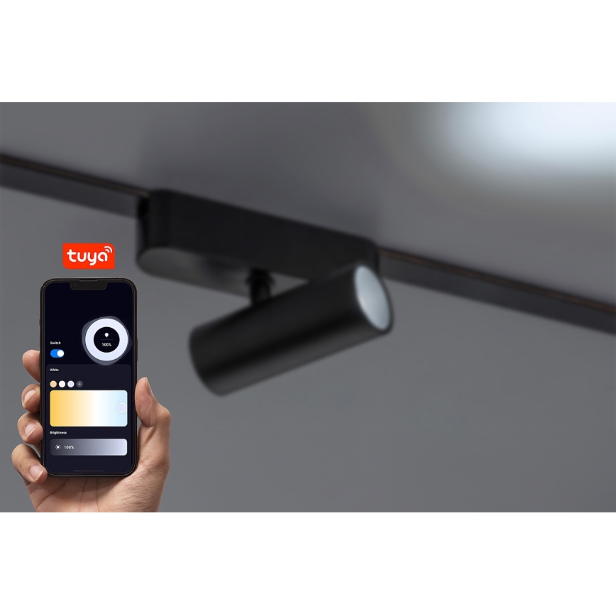 Rabalux - LED prigušiva spot lampa za jednofazni šinski sistem LED/9W/24V 2700-5500K Wi-Fi Tuya crna