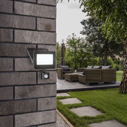 Rabalux - LED reflektor sa senzorom LED/30W/230V 4000K IP44 crni