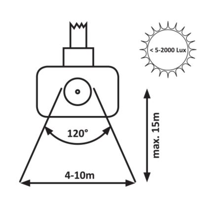 Rabalux - LED reflektor sa senzorom LED/30W/230V 4000K IP44 crni