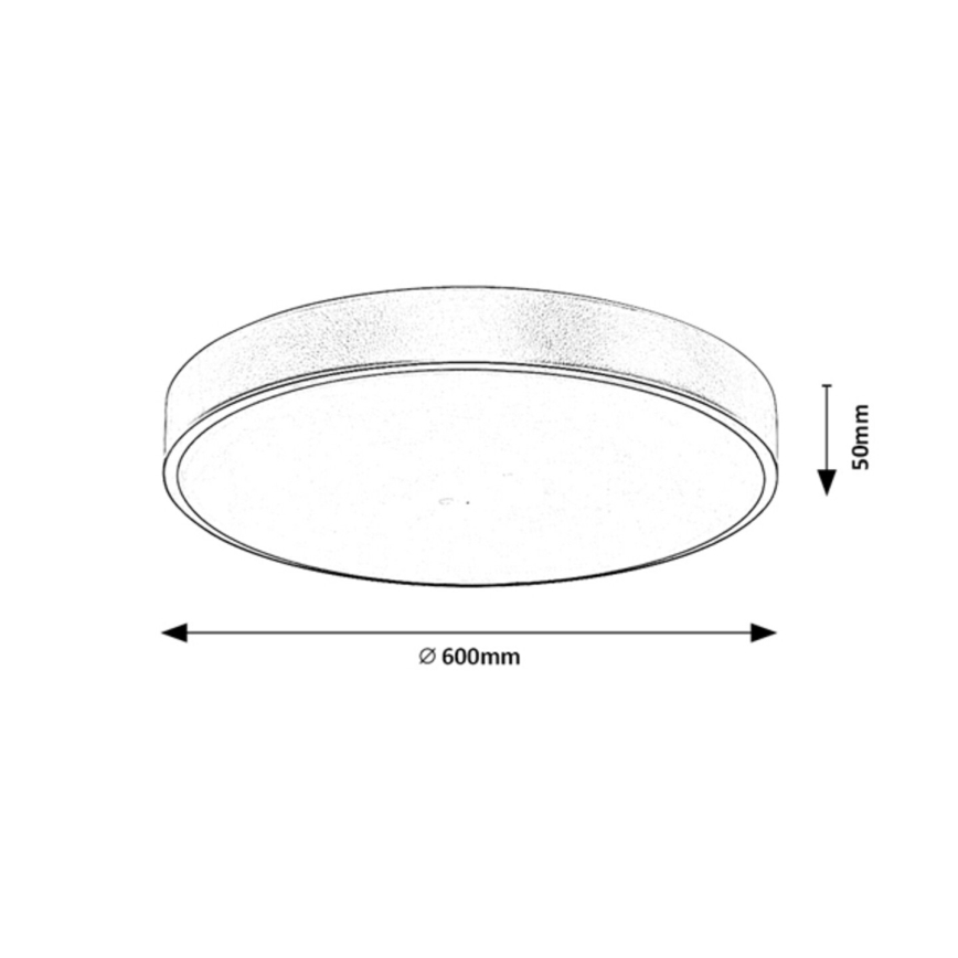 Rabalux - LED prigušiva stropna svetiljka LED/60W/230V 3000-6000K + daljinski upravljač