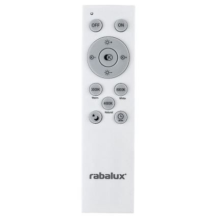 Rabalux - LED prigušiva stropna svetiljka LED/60W/230V 3000-6000K + daljinski upravljač