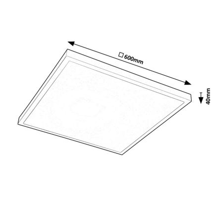 Rabalux - LED nadgradni panel LED/40W/230V 4000K 60x60 cm